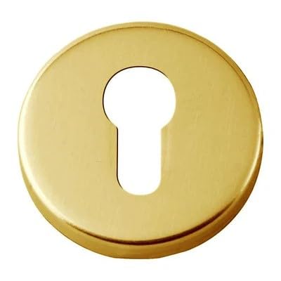 DACAN PROTECTION Bocchetta Tonda Foro Cilindro Ottone Lucido Ø 50 mm