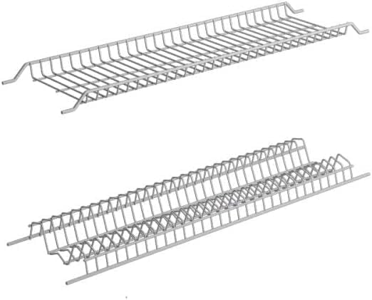 DACAN PROTECTION Kit Scolapiatti in acciaio cromo opaco – Con Vaschetta Raccogligocce e Supporti Laterali da incasso – Design Elegante e Resistente per Cucina Ordinata e Asciutta (76 cm)
