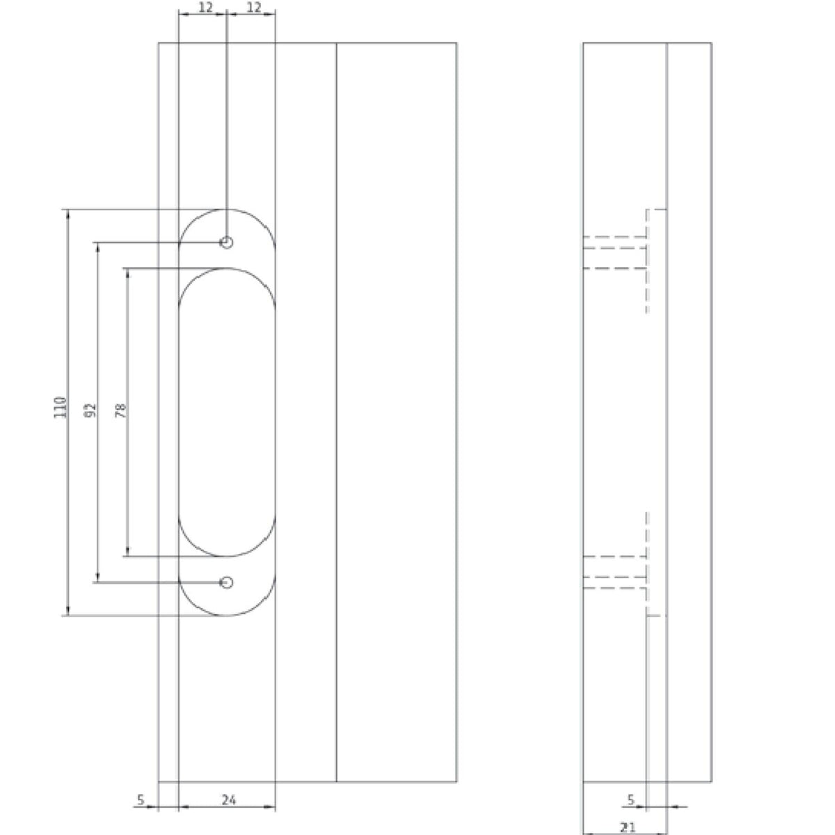 Cinghia per porta nascosta A0277