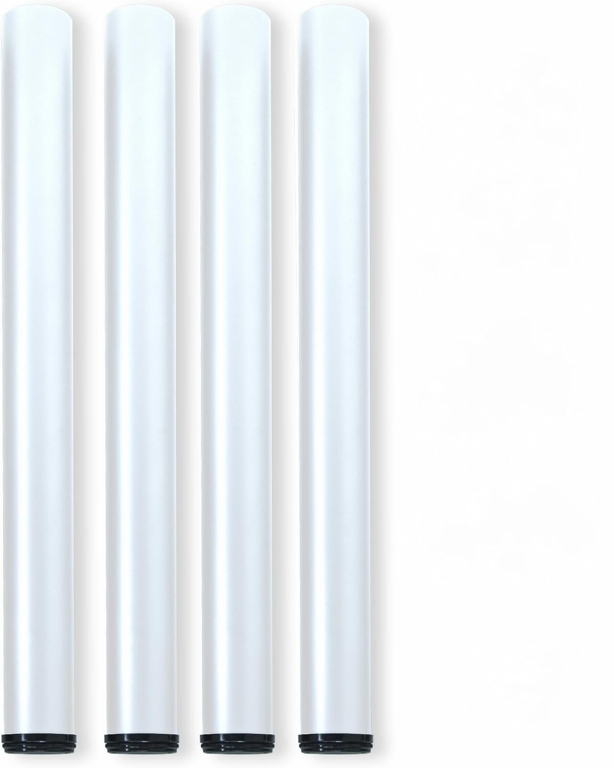 DACAN PROTECTION Kit Gambe regolabili per tavolo Ø60x710mm, set da 4 piedi per tavolo in acciaio altezza regolabile 710-730mm