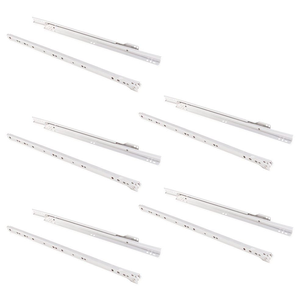 DACAN PROTECTION Set di 5 paia di binari di scorrimento, con rotelline, per cassetto, in alluminio