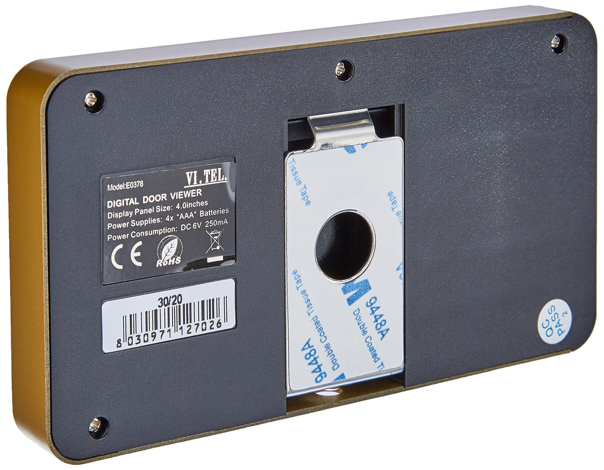 VI.TEL. E0378 40 Spioncino Digitale 4.0", Oro