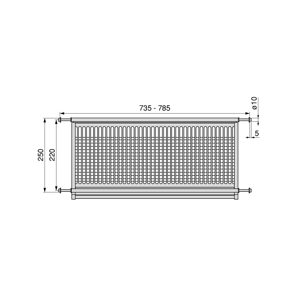 DACAN PROTECTION Scolapiatti Drynox pensile per piatti e bicchieri, per mobile di lunghezza 90cm (835mm e 885mm), lunghezza 80cm (735mm e 785mm), lunghezza 60cm (535mm e 585mm) finitura cromata, Acciaio