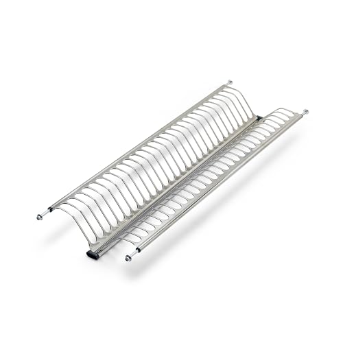 DACAN PROTECTION Scolapiatti Drynox pensile per piatti e bicchieri, per mobile di lunghezza 90cm (835mm e 885mm), lunghezza 80cm (735mm e 785mm), lunghezza 60cm (535mm e 585mm) finitura cromata, Acciaio