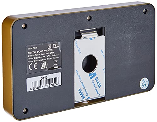 VI.TEL. E0378 40 Spioncino Digitale 4.0", Oro