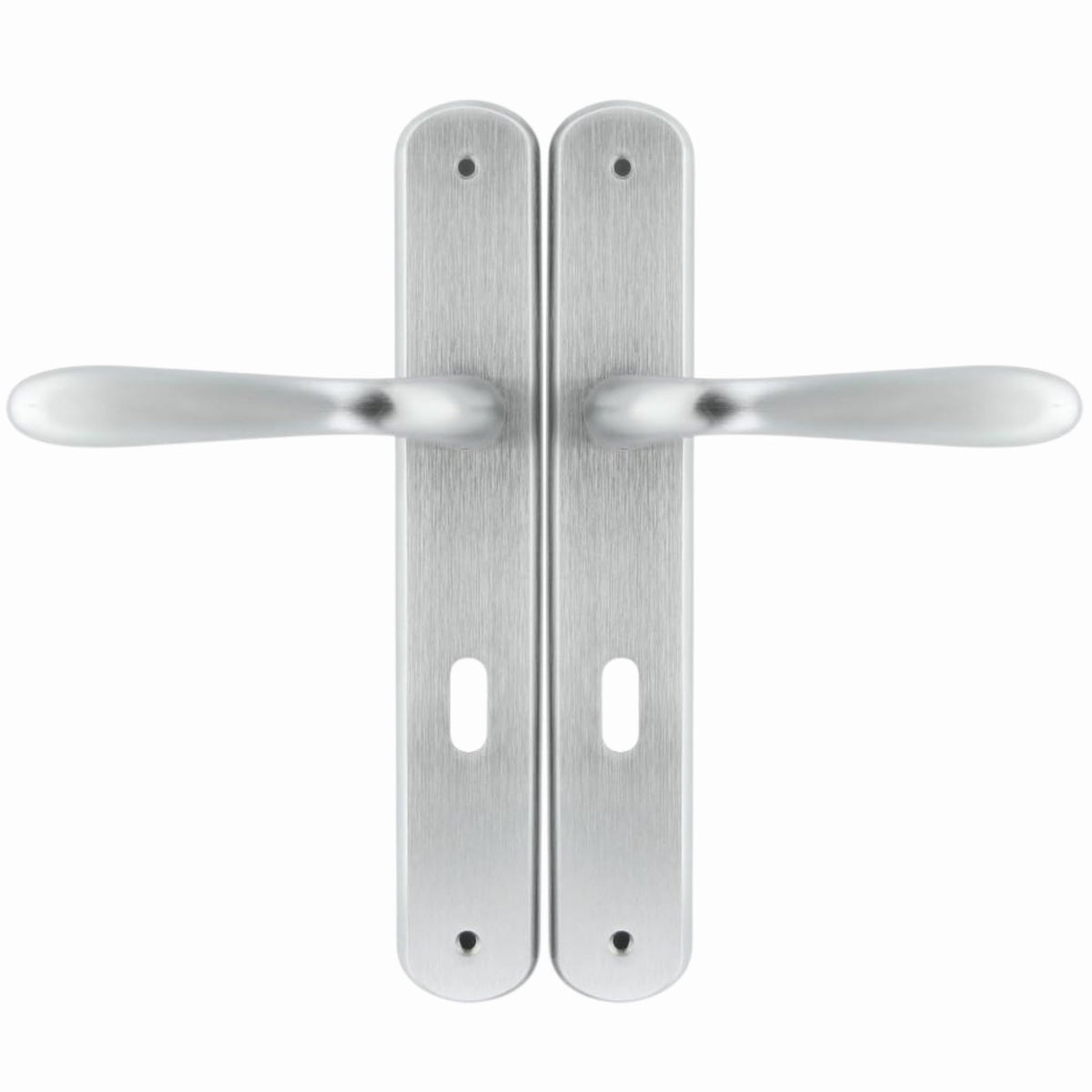 DACAN PROTECTION Maniglie Porte Interne con Placca in Zama 70 mm, Coppia Maniglia Porta Interna Design Moderno, Set Completo per Porte Legno, Installazione Facile