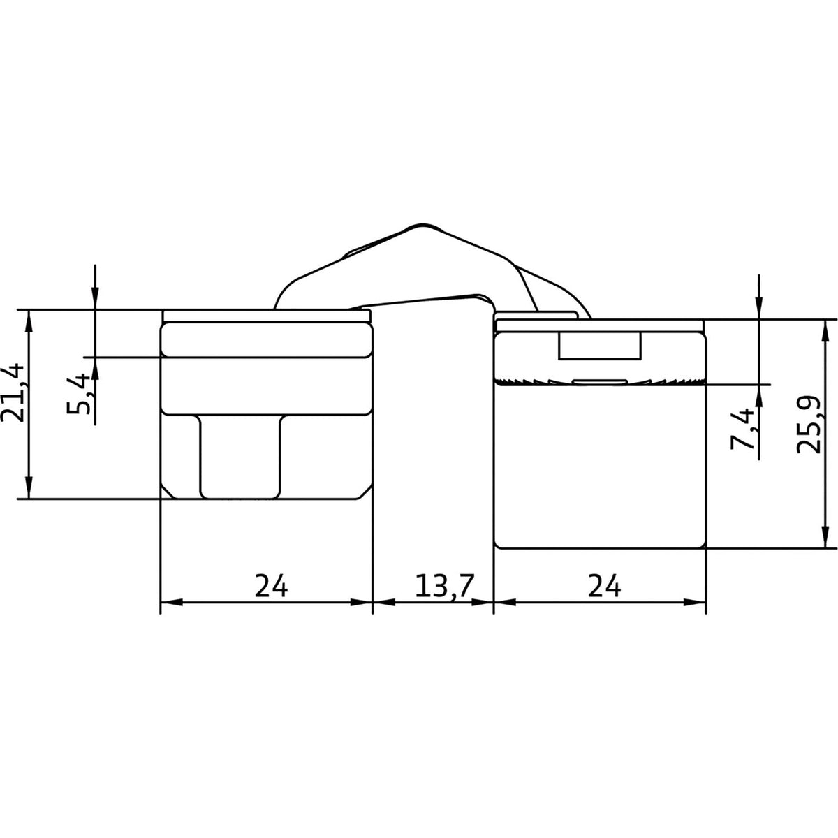 Cinghia per porta nascosta A0277