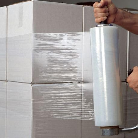 DACAN PROTECTION Film Estensibile per Imballaggio - Alta Resistenza e Massima Protezione - trasparente in rotoli per imballaggi manuali - Made in Italy