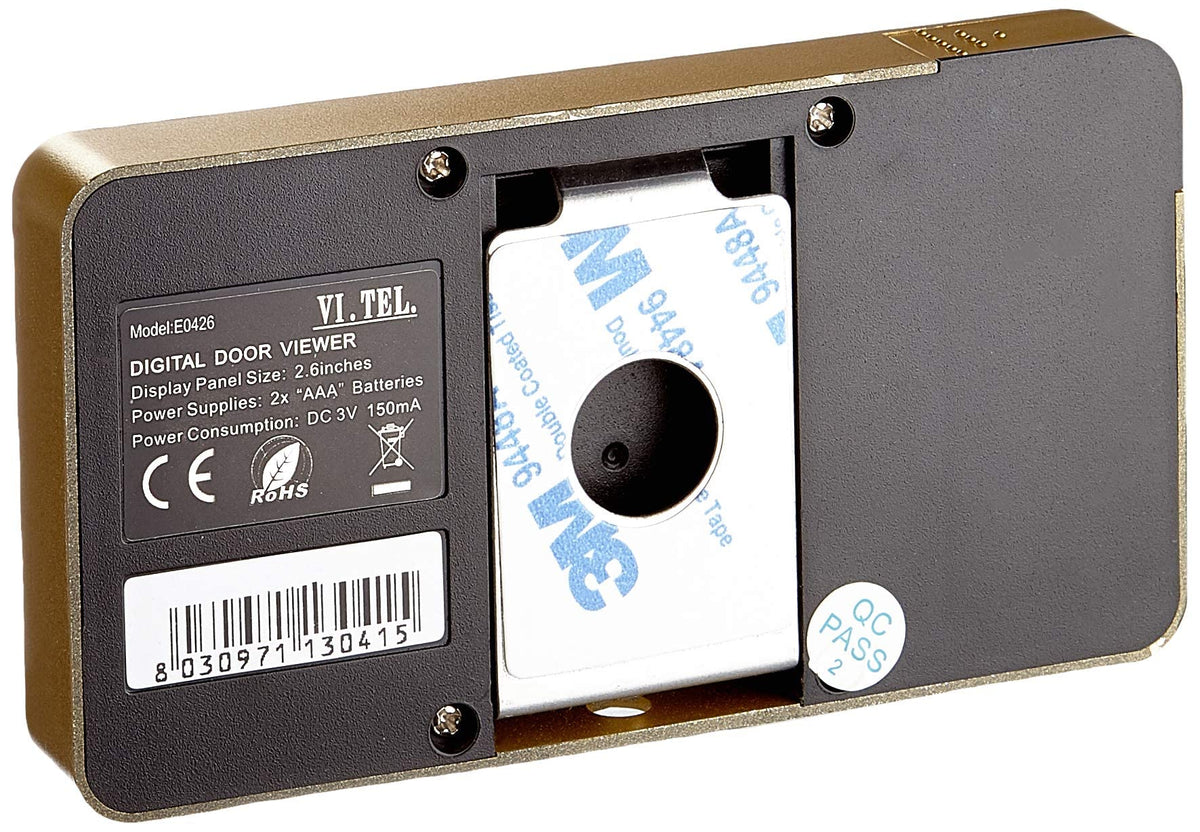 VI.TEL. E0426 40 Spioncino Digitale 2.6", Oro