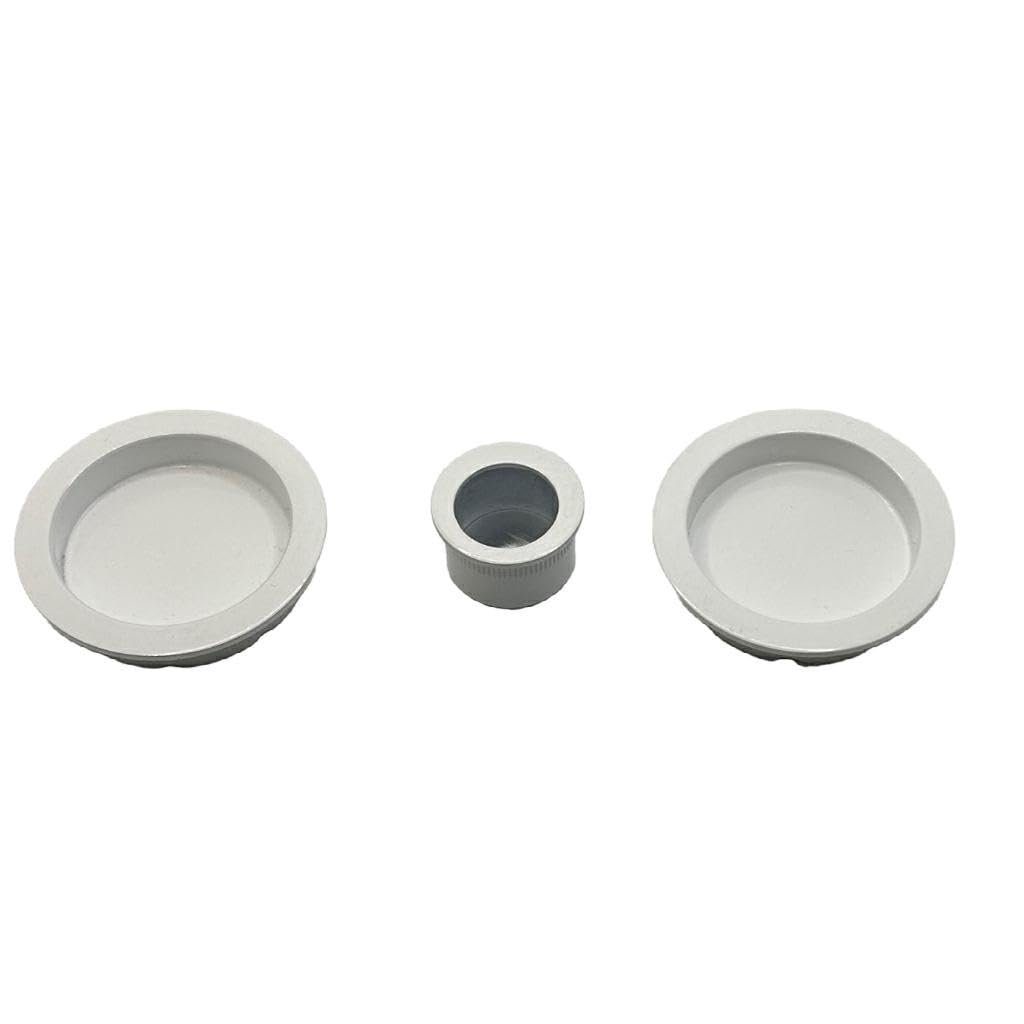 Kit Serratura per Porta Scorrevole – Rosetta Tonda Cieca in Zama, Maniglia Senza Serratura, Design Moderno e Funzionale