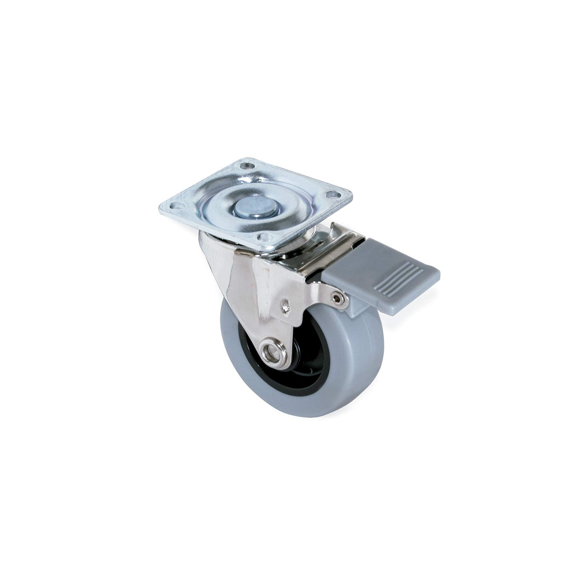 DACAN PROTECTION - Set di 4 rotelle diametro 50 mm: 2 ruote con freno e 2 ruote senza freno
