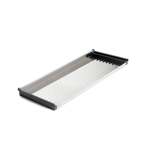 DACAN PROTECTION Scolapiatti Drynox pensile per piatti e bicchieri, per mobile di lunghezza 90cm (835mm e 885mm), lunghezza 80cm (735mm e 785mm), lunghezza 60cm (535mm e 585mm) finitura cromata, Acciaio