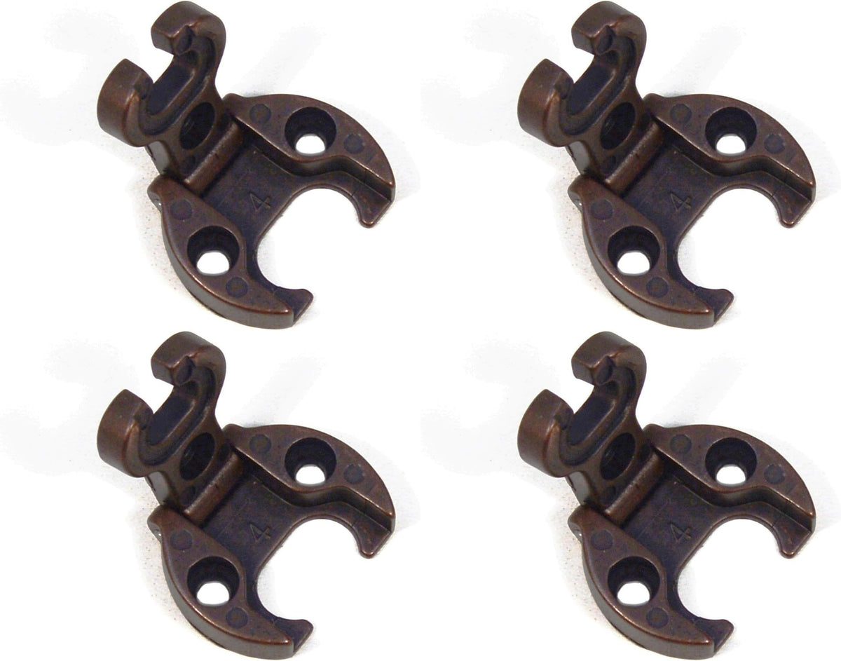 Set di 4 Cerniere Vintage in Bronzo 32x50 mm – Per Porte e Mobili Antichi, Stile Retrò