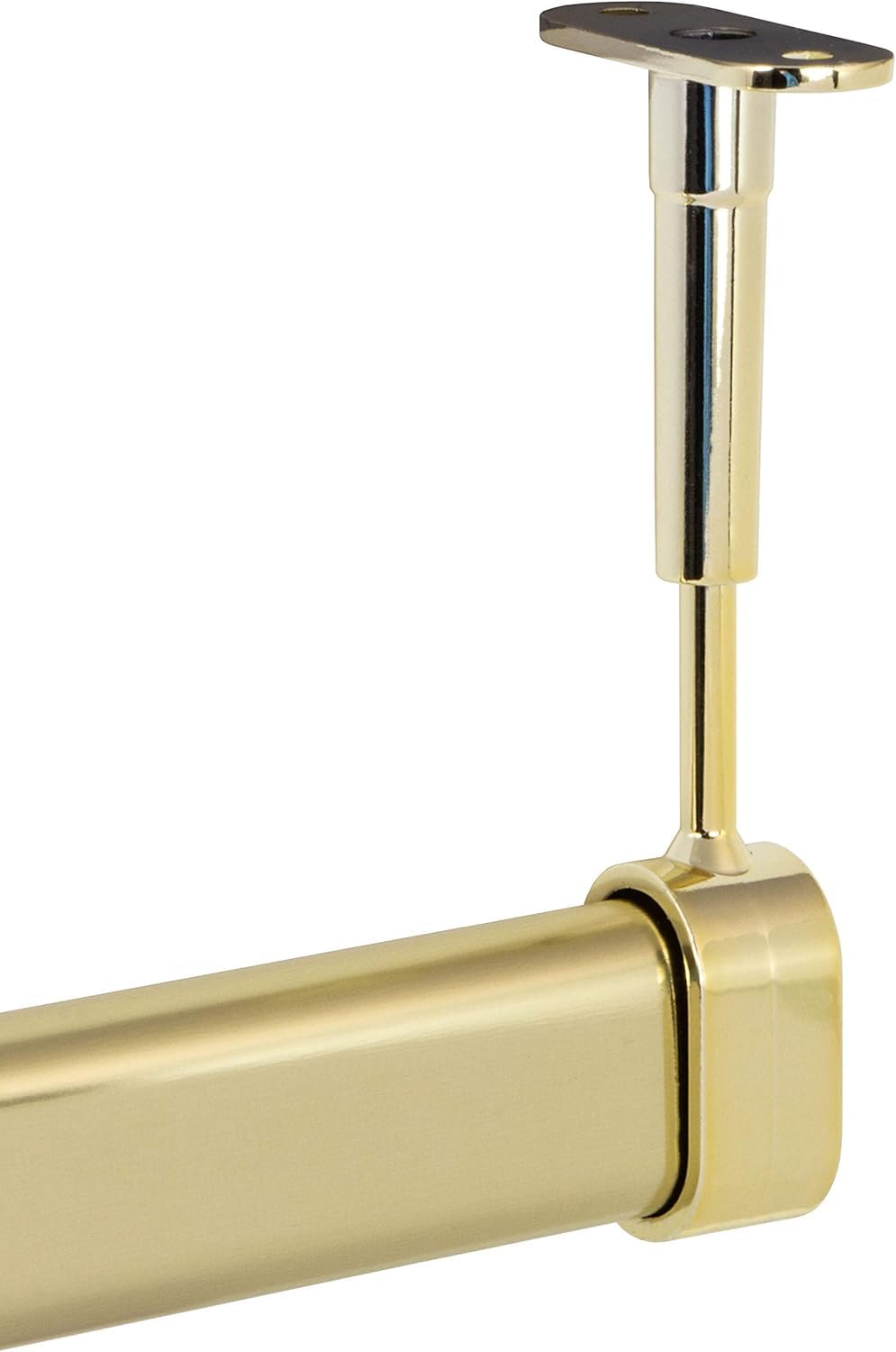 Supporti Laterale per Aste Armadio 30x15 mm, Oro, 2 Pezzi