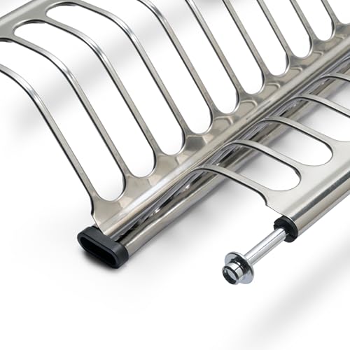 DACAN PROTECTION Scolapiatti Drynox pensile per piatti e bicchieri, per mobile di lunghezza 90cm (835mm e 885mm), lunghezza 80cm (735mm e 785mm), lunghezza 60cm (535mm e 585mm) finitura cromata, Acciaio