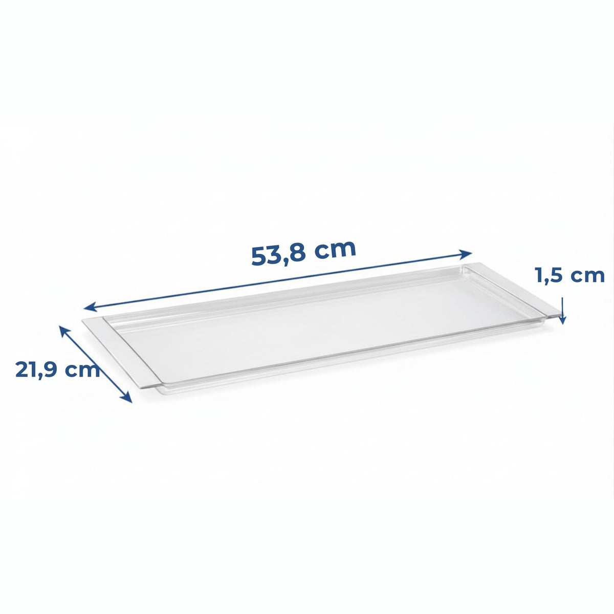 VI.TEL. Vaschetta Raccogli Gocce Plastica per Scolapiatti Incasso Pensili Cucina - Vassoio Sgocciolatoio 83,8 x 24 x 1,5 cm - Made in Italy