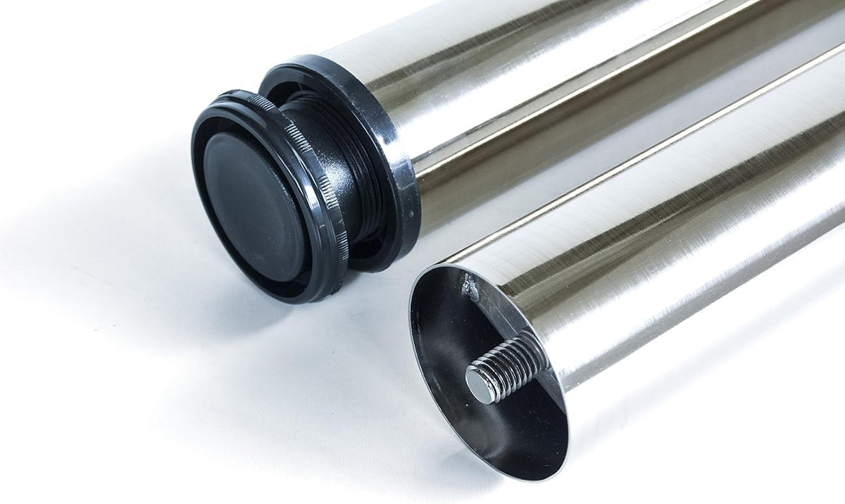DACAN PROTECTION Kit Gambe regolabili per tavolo Ø60x710mm, set da 4 piedi per tavolo in acciaio altezza regolabile 710-730mm