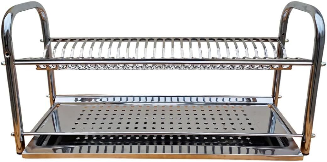 VI.TEL. Scolapiatti da appoggio acciaio inox libera installazione con vaschetta